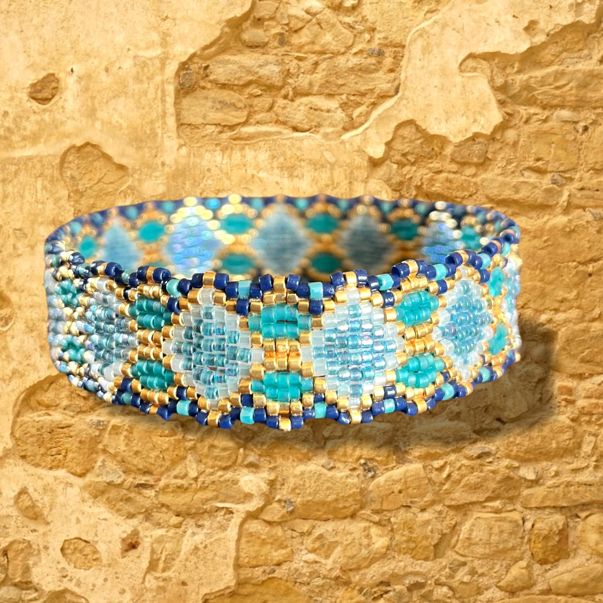 Create Your Own DIY Miyuki Glass Bead Bracelet Kit - Woven Net Pattern —  Beadaholique