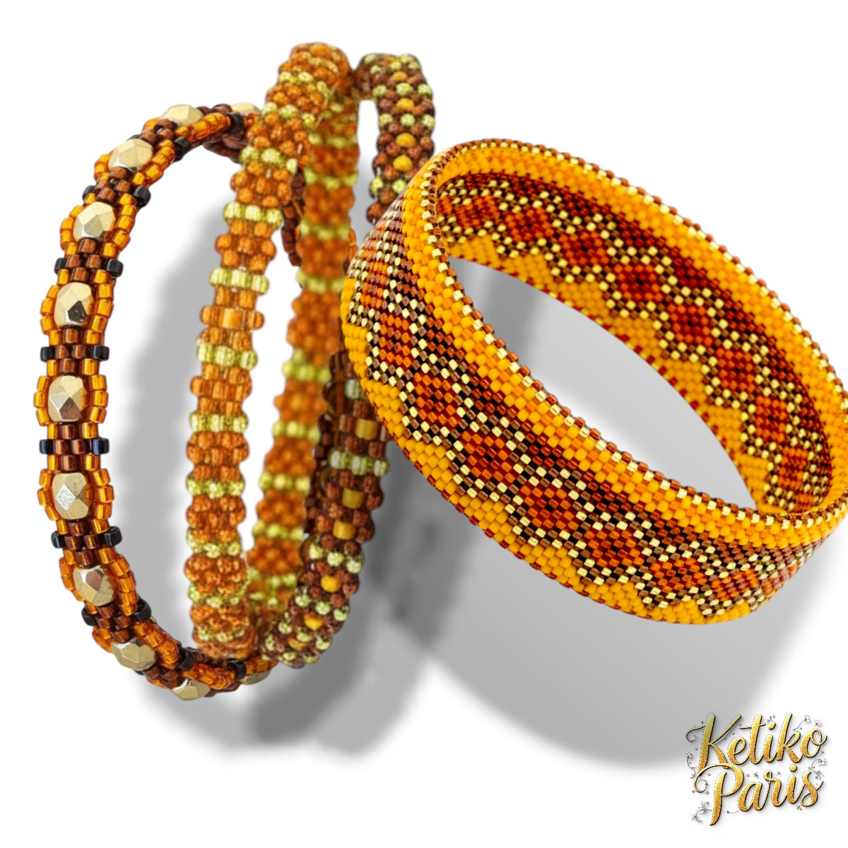 DIY IKA Peyote Patterns for Bangle (Open or Closed) – KETIKOPARIS