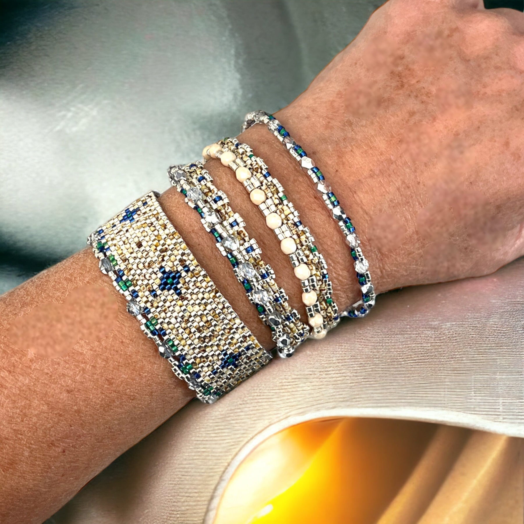 Pattern Bracelet Kit DIY Peyote Pattern - Bracelets modulaires MFB – KETIKOPARIS