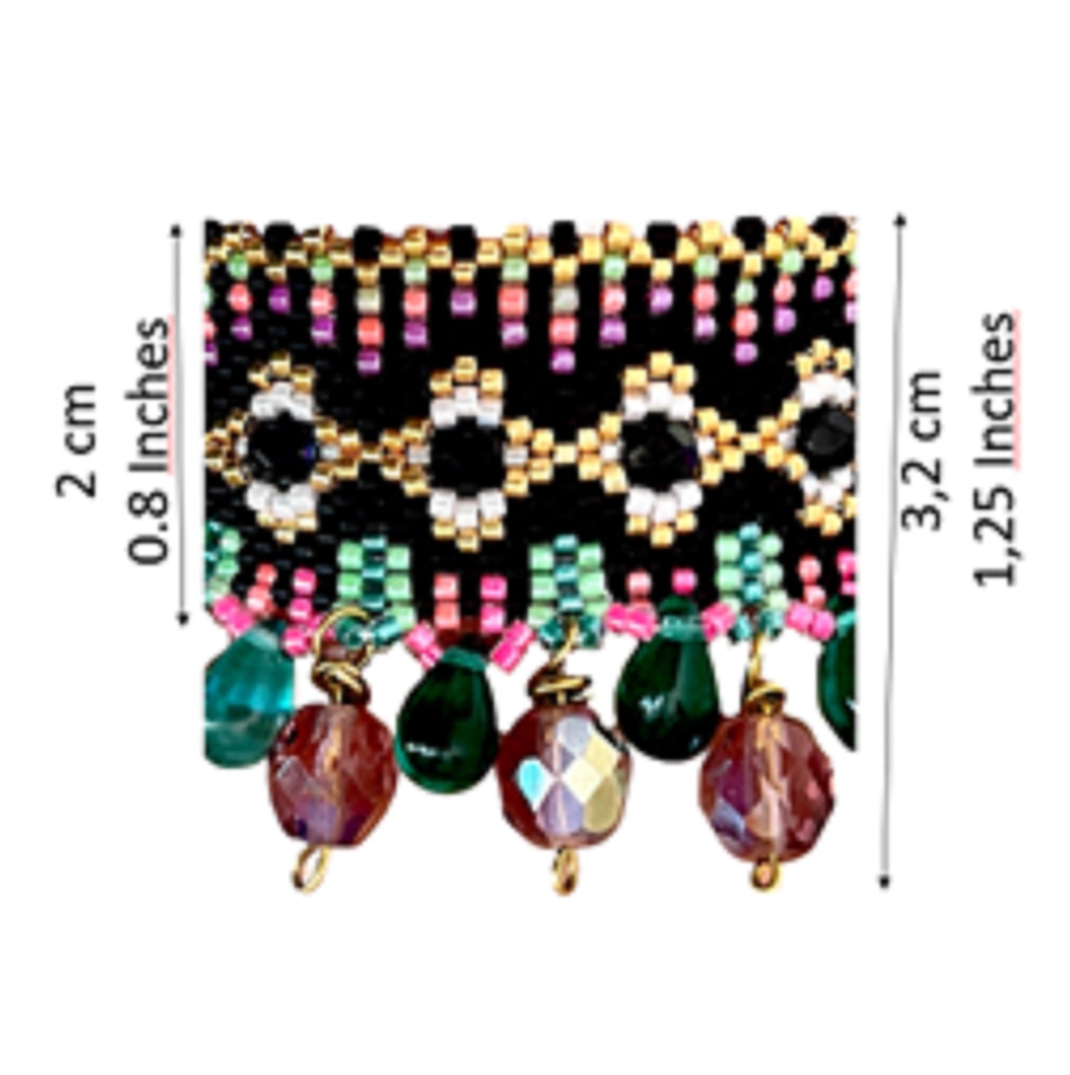 DIY miyuki bead Bracelet Pattern - peyote or brick stitch weaving –  KETIKOPARIS